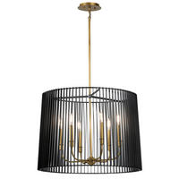 LUSTER  66/63.6 cm      Elstead Linara  - boje mjeda/crna, Design, metal (66/63.6cm) - Elstead Lighting