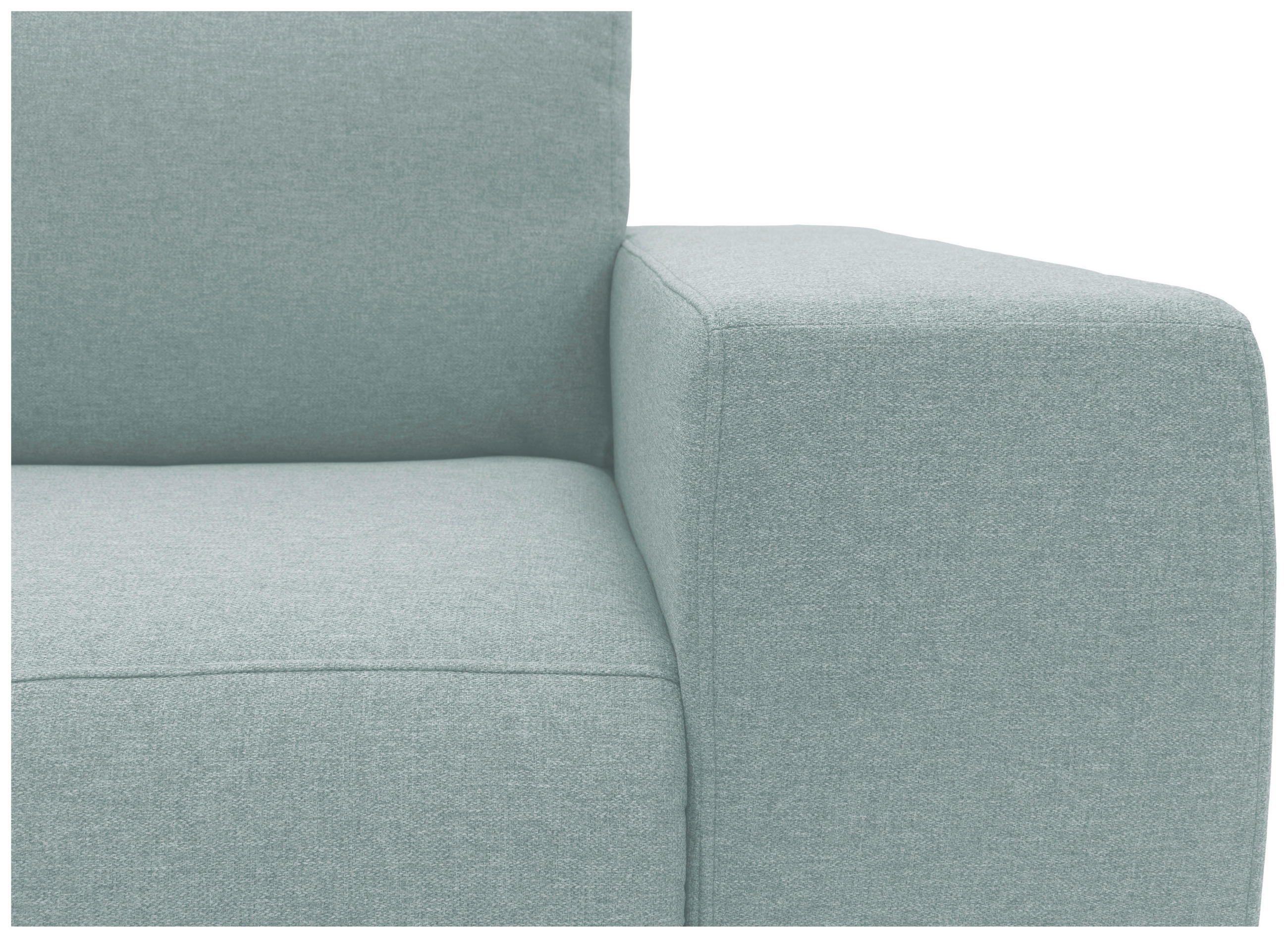 ECKSOFA Looks VI Blau Webstoff  - Blau/Schwarz, Design, Textil/Metall (242/160cm) - LOOKS by W.Joop