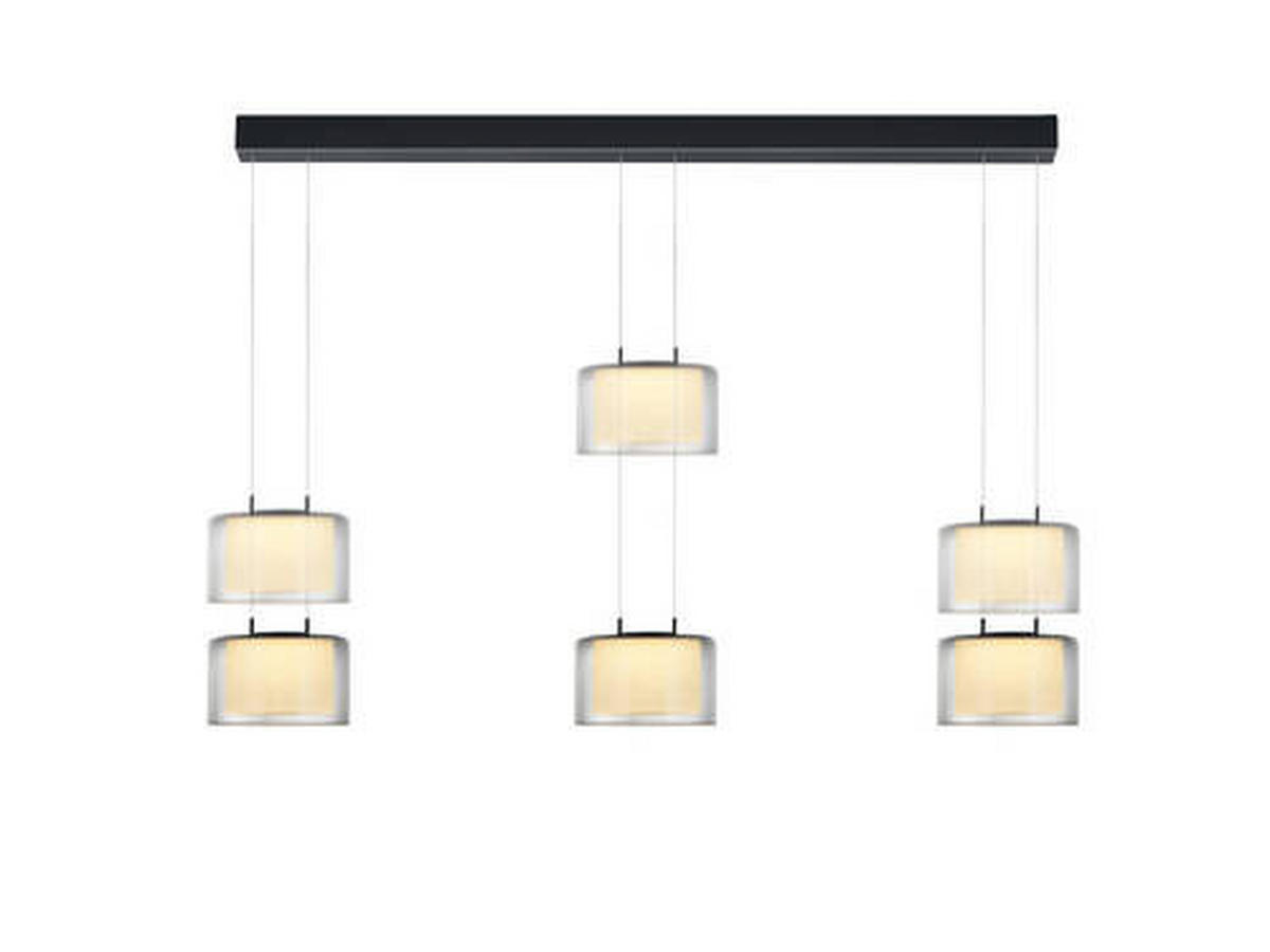 HÄNGELEUCHTE  - Anthrazit, Design, Metall (123cm) - Bankamp