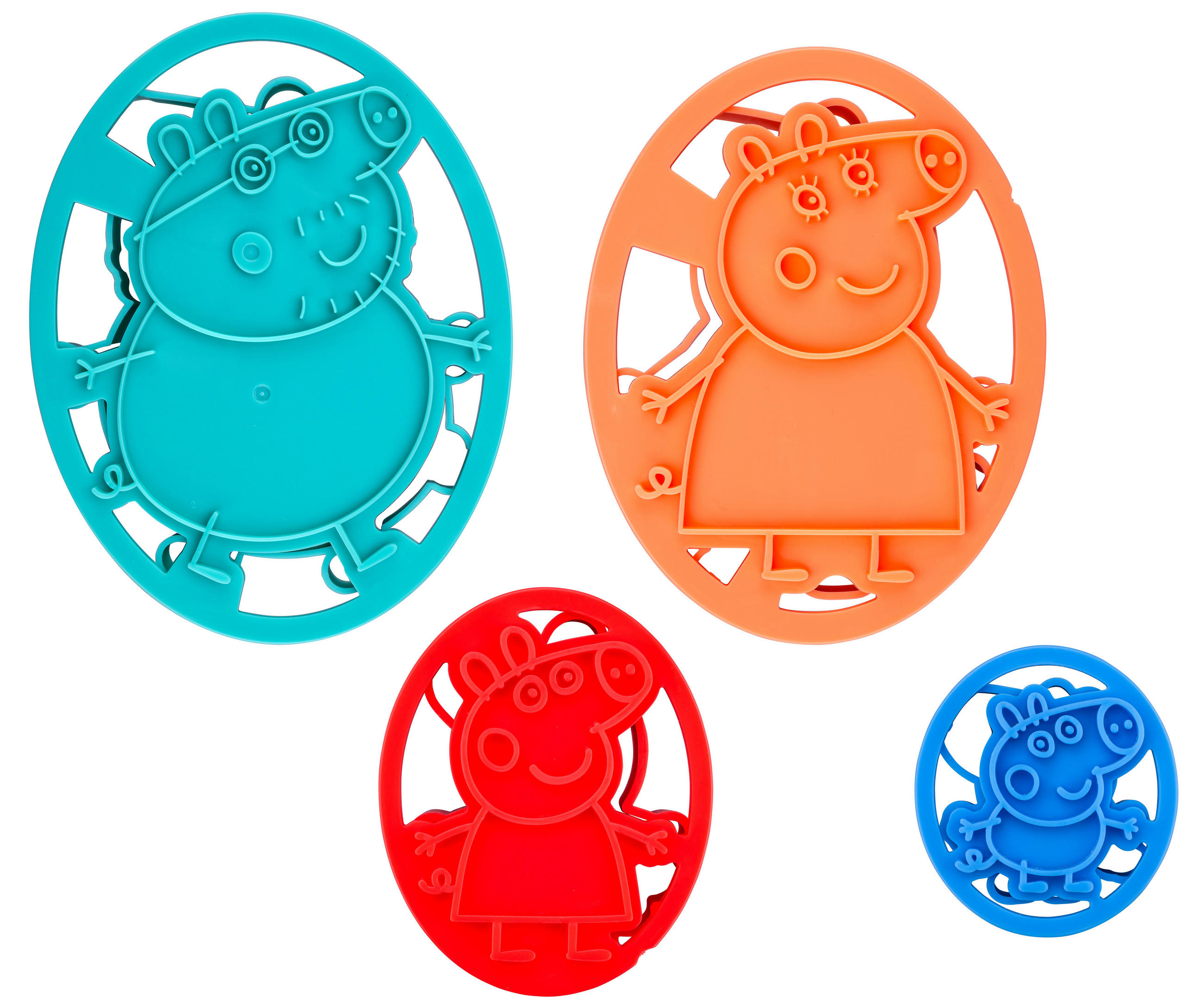 VYKRAJOVACIA FORMA PEPPA - oranžová/modrá, Basics, plast