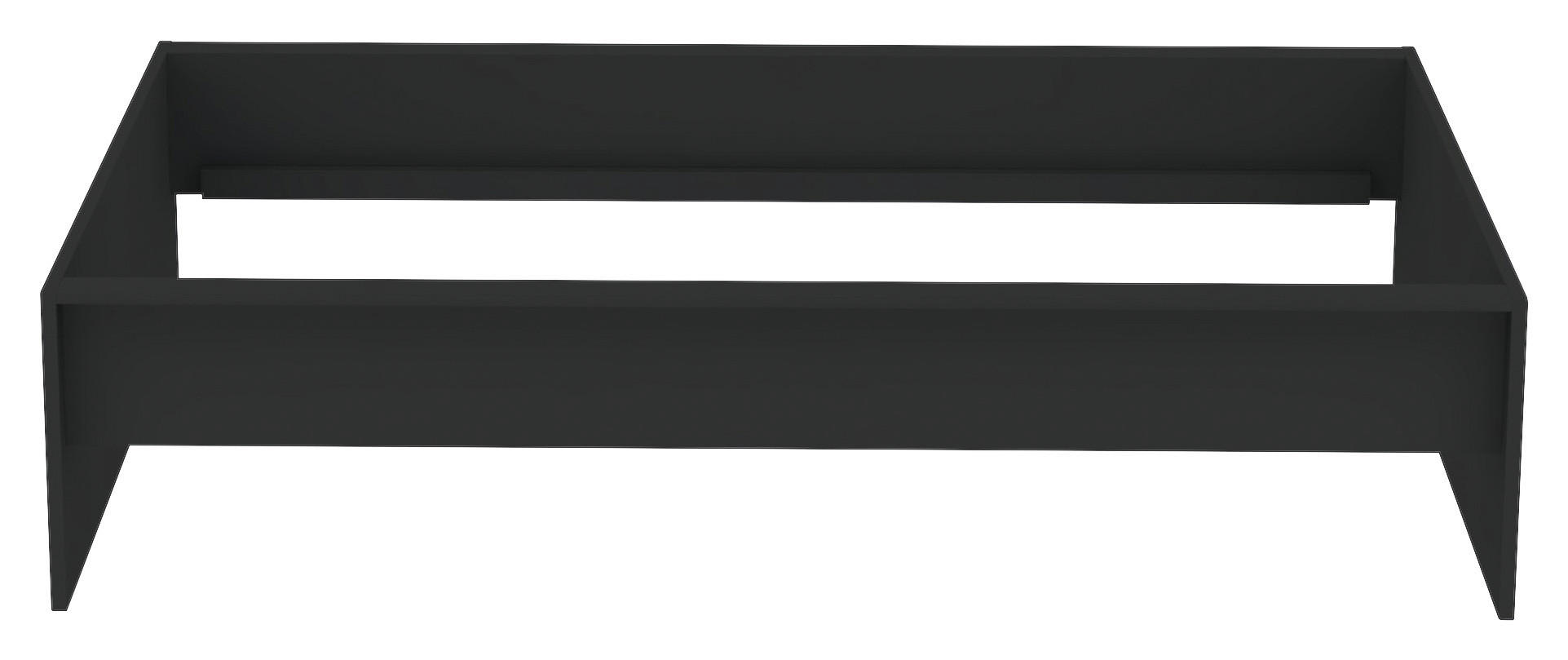 POSTEĽNÝ RÁM, 120/200 cm - antracitová, Konventionell, kompozitné drevo (120/200cm) - Hom`in