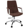 DREHSTUHL Flachgewebe Braun  - Alufarben/Braun, MODERN, Kunststoff/Textil (57/100/75cm) - MID.YOU