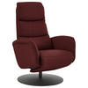 RELAXSESSEL in Leder Brombeere  - Brombeere/Schwarz, Design, Leder/Metall (76/108/86cm) - Dieter Knoll
