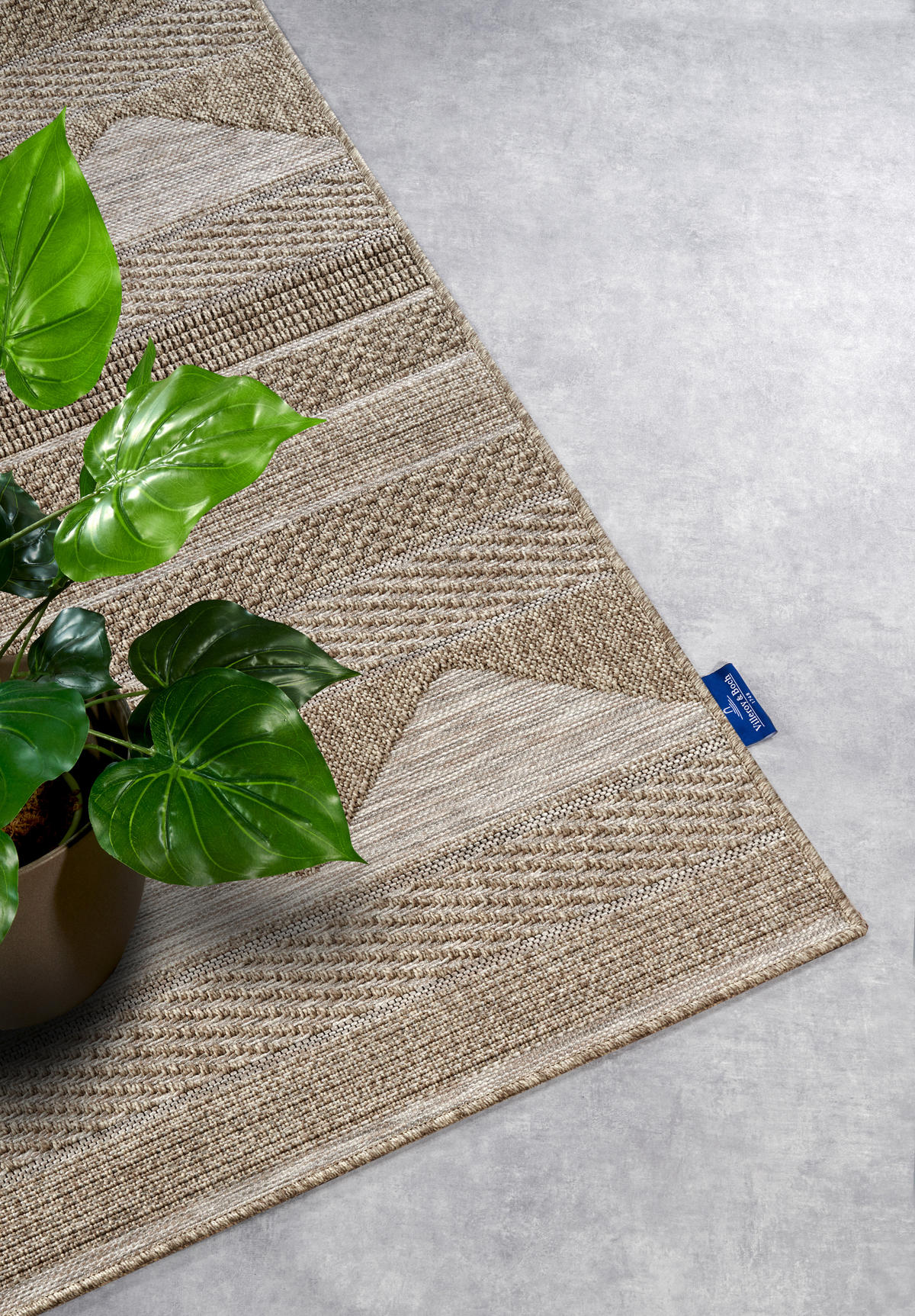 OUTDOORTEPPICH 115/170 cm Kollektion 1836 Hellbraun  - Hellbraun, Design, Kunststoff/Textil (115/170cm) - Villeroy & Boch