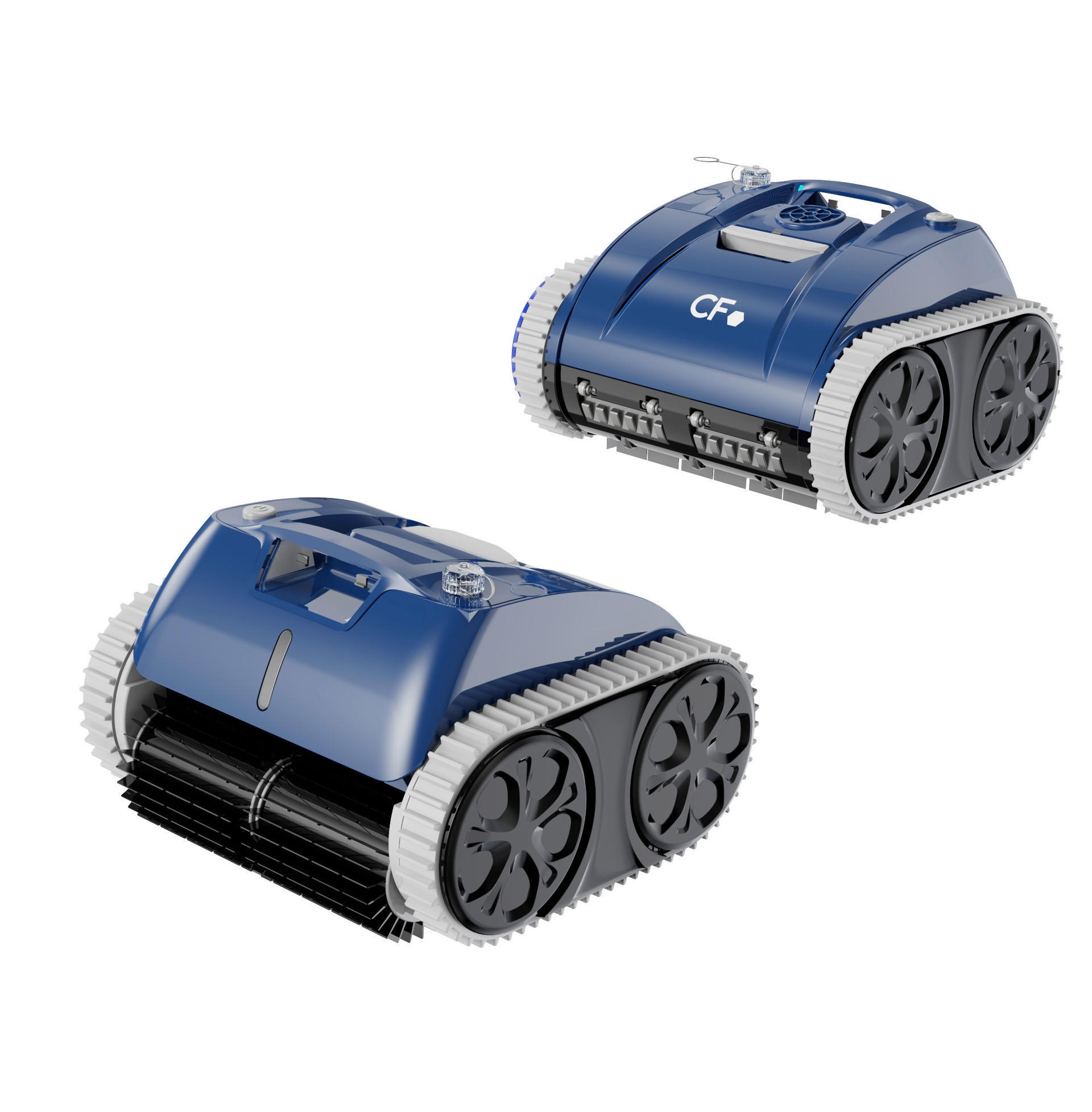 POOLROBOTER  - Blau/Grau, Basics, Kunststoff (37,2/36,0/24,0cm)