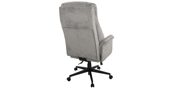 CHEFSESSEL Webstoff Grau, Schwarz  - Schwarz/Grau, KONVENTIONELL, Kunststoff/Textil (68/113-121/68cm) - Venda