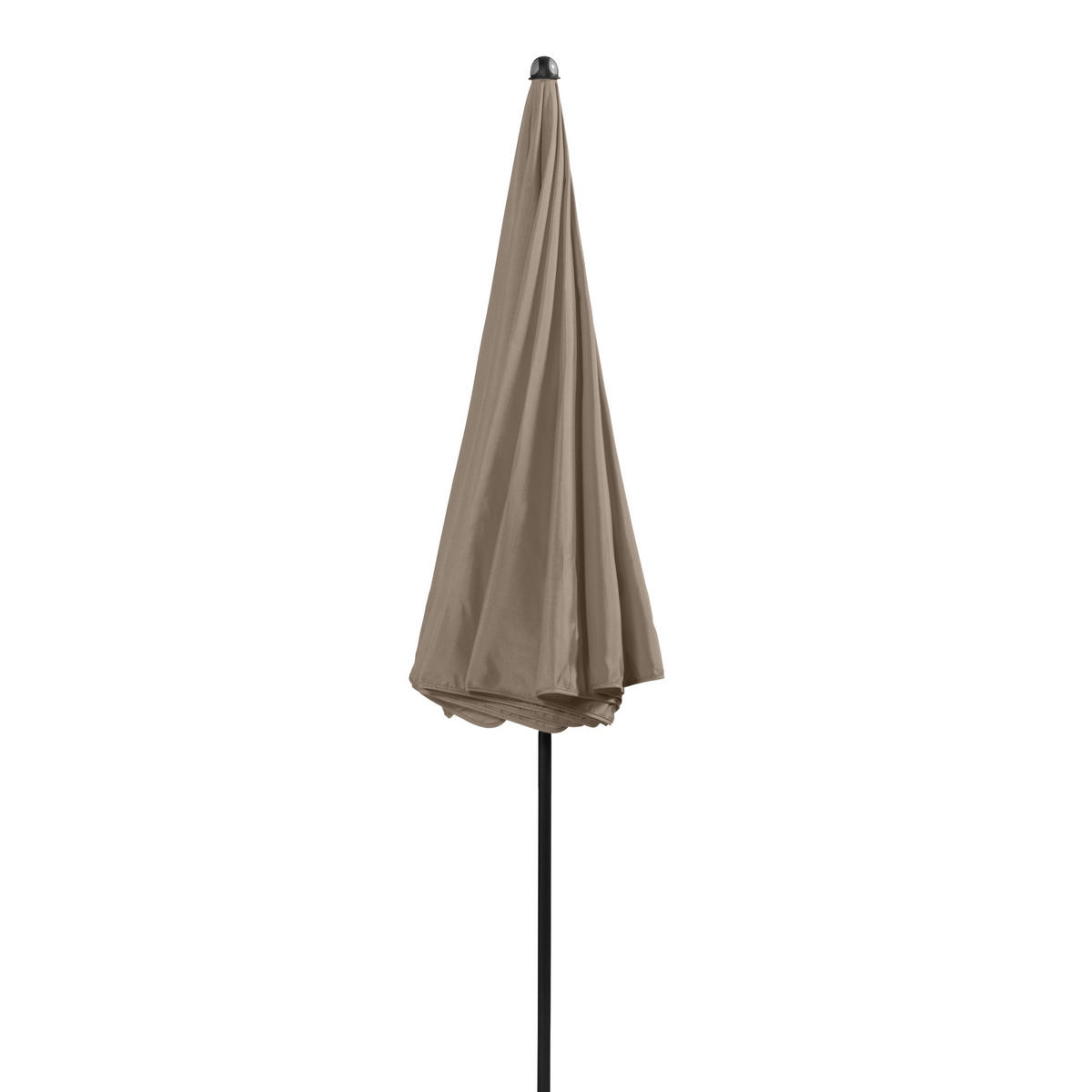 SLNEČNÍK 200 cm - sivobéžová/antracitová, Basics, kov/textil (200cm) - Ambia Garden