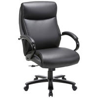 CHEFSESSEL Lederlook Schwarz  - Schwarz, KONVENTIONELL, Kunststoff/Textil (72/113-121/72cm) - Cantus