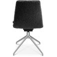 STUHL  in Aluminium Flachgewebe Metall, Textil  - Grau, Design, Textil/Metall (46/81,5-84,5/55cm) - Johann Jakob
