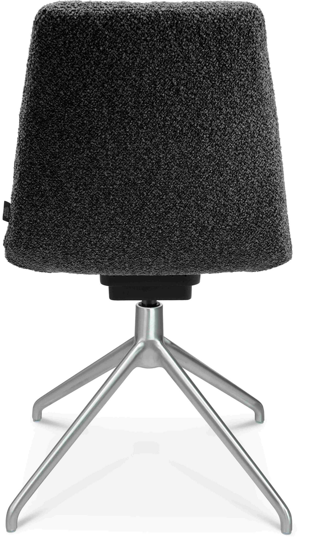 STUHL  in Aluminium Flachgewebe  - Grau, Design, Textil/Metall (46/81,5-84,5/55cm) - Johann Jakob