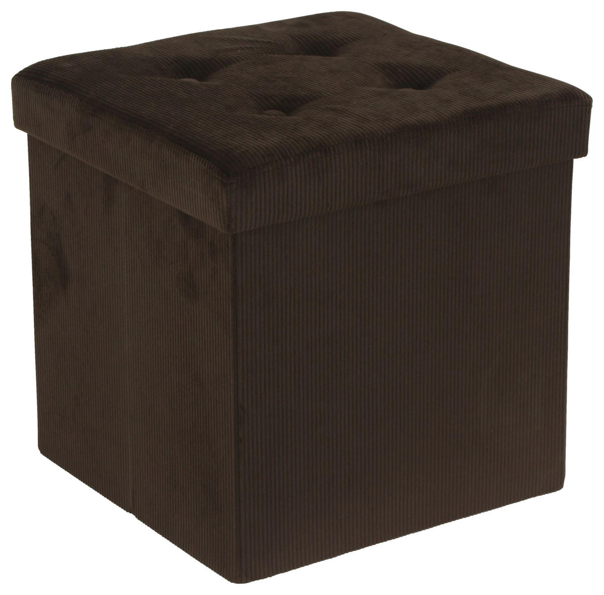 SITZBOX in Textil, Holzwerkstoff Olivgrün  - Olivgrün, Modern, Holzwerkstoff/Textil (38/38/38cm) - Carryhome