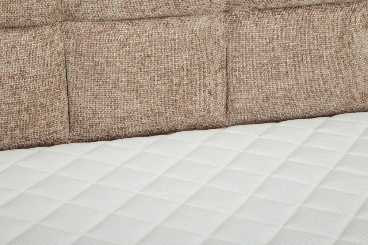 BOXSPRINGBETT 180/200 cm  in Beige  - Beige/Naturfarben, KONVENTIONELL, Holz/Textil (180/200cm) - Welnova