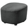 HOCKER Cord Dunkelgrau  - Dunkelgrau/Schwarz, Design, Kunststoff/Textil (54/41/57cm) - SetOne by Musterring