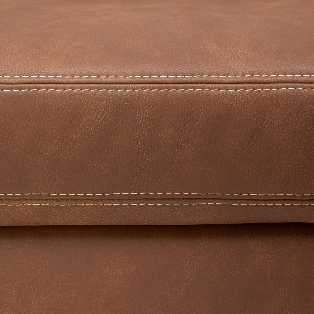 ECKSOFA in Echtleder Braun  274/235 cm  - Eichefarben/Beige, KONVENTIONELL, Leder/Holzwerkstoff (274/235cm) - Beldomo Premium