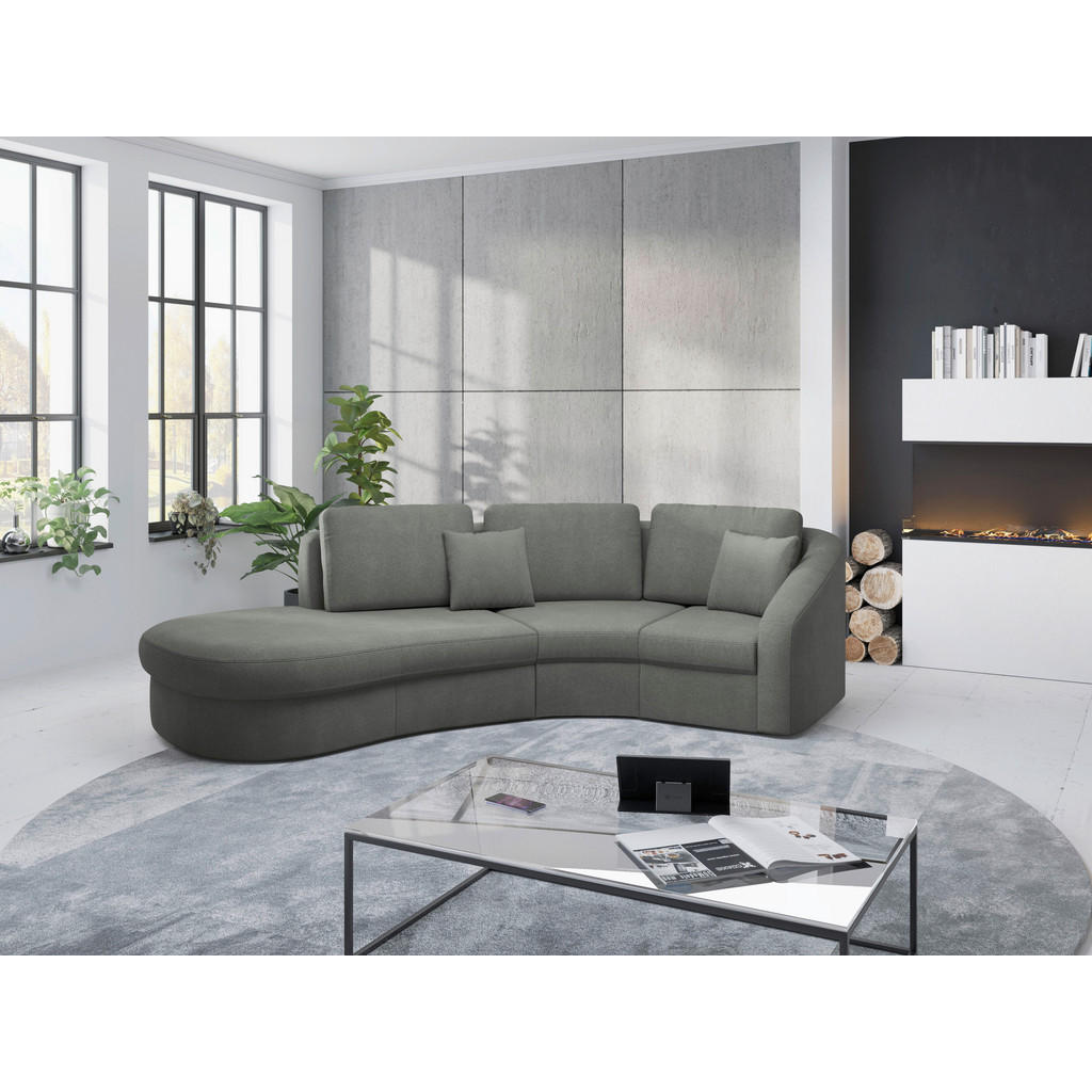 Sit & More ROHOVÁ SEDAČKA, textil, bahenná hnedá