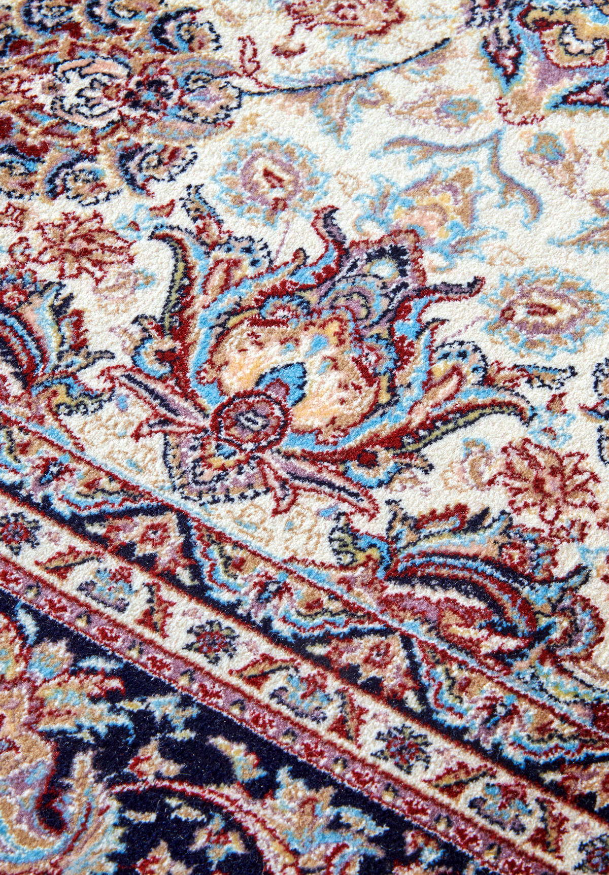 FLACHWEBETEPPICH 128/190 cm Kollektion 1870 Blau, Creme  - Blau/Creme, Design, Kunststoff/Textil (128/190cm) - Villeroy & Boch
