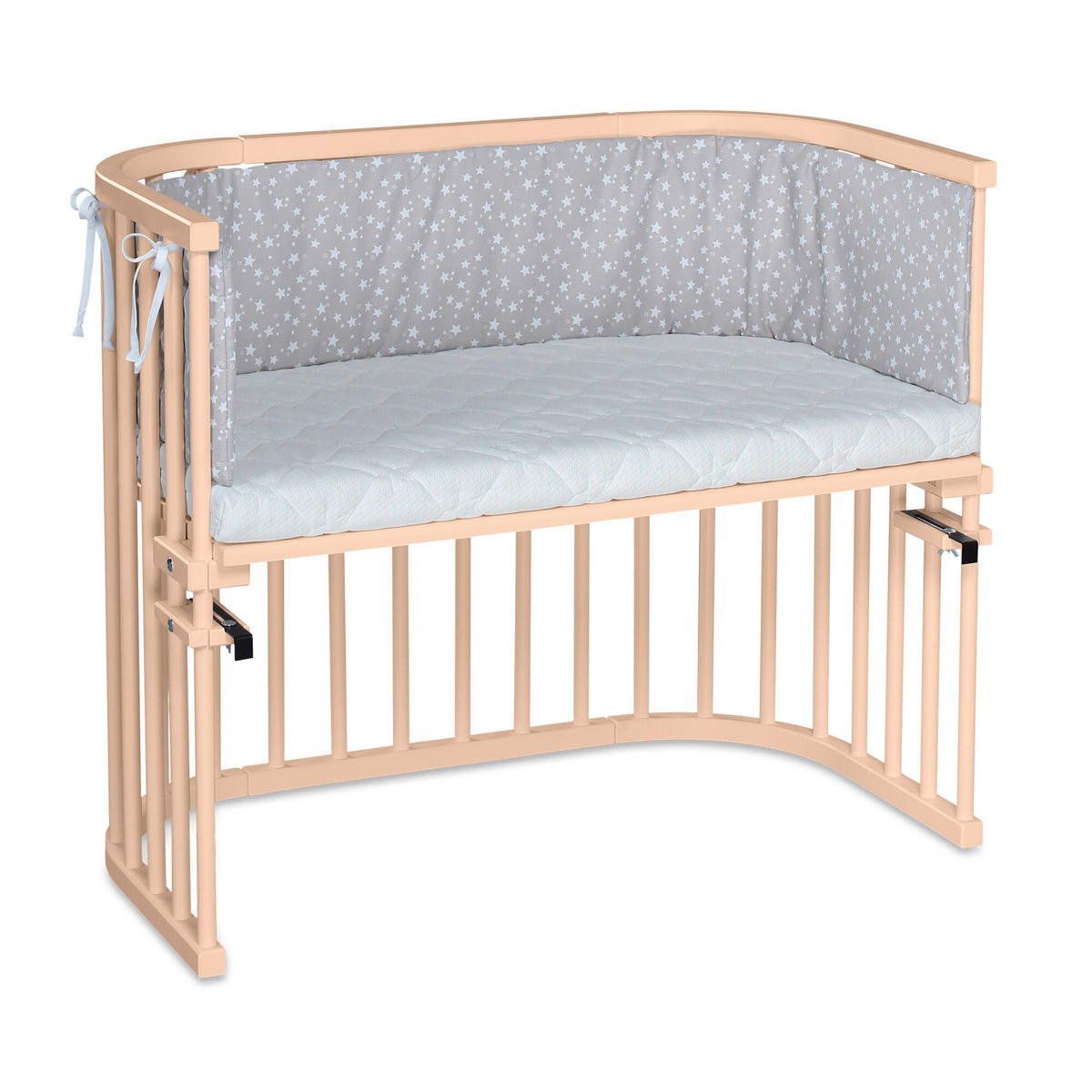 BEISTELLBETT 96/54/79 cm  - Beige, Basics, Holz (96/54/79cm) - Babybay