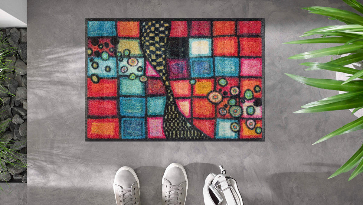 FUßMATTE  40/60 cm  Multicolor  - Multicolor, KONVENTIONELL, Kunststoff/Textil (40/60cm) - wash+dry