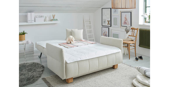 SCHLAFSOFA in Webstoff Beige - Beige/Naturfarben, MODERN, Holz/Textil (145/92/102cm) - Novel