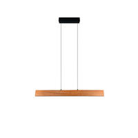 LED-HÄNGELEUCHTE 115/60-150/9 cm   - Schwarz/Naturfarben, Natur, Holz/Metall (115/9/60-150cm) - Trio Leuchten