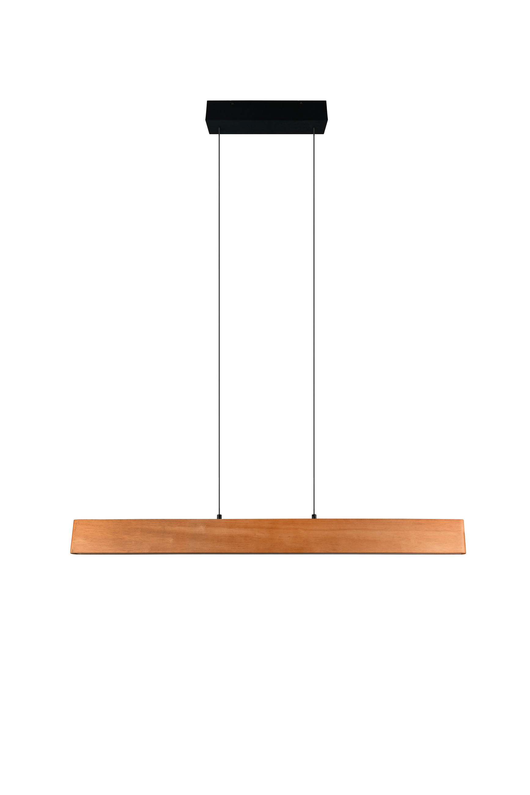 Trio Leuchten Led-Hängeleuchte Natur, Schwarz 9x60-150x115 cm