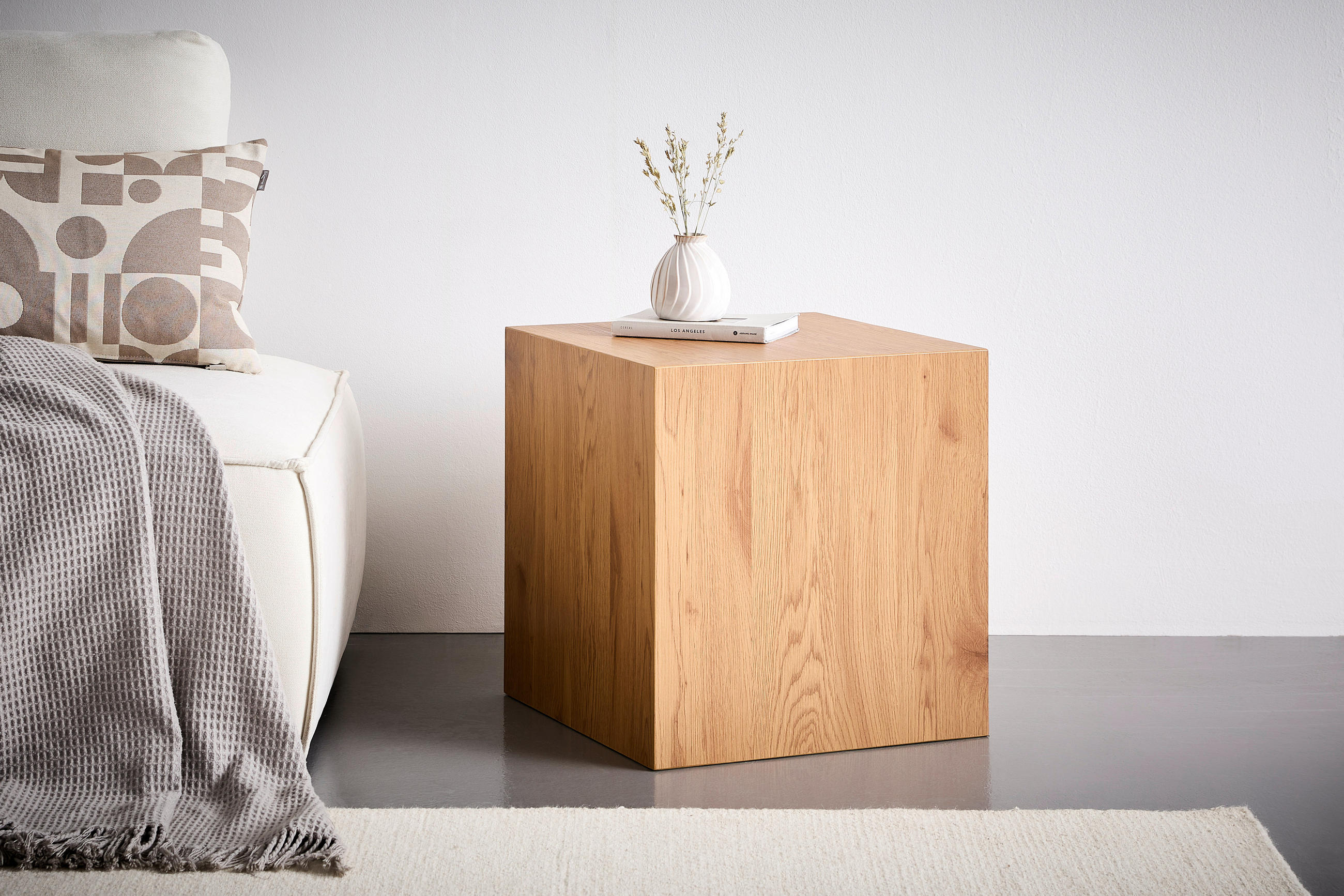 BEISTELLTISCH 48/48/50 cm Eichefarben quadratisch  - Eichefarben, Design, Holzwerkstoff (48/48/50cm) - Xora