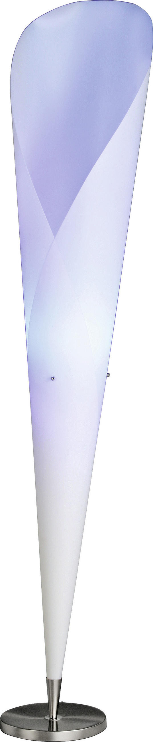 STEHLEUCHTE 30/162 cm    - Chromfarben/Weiß, KONVENTIONELL, Kunststoff/Metall (30/162cm) - Näve