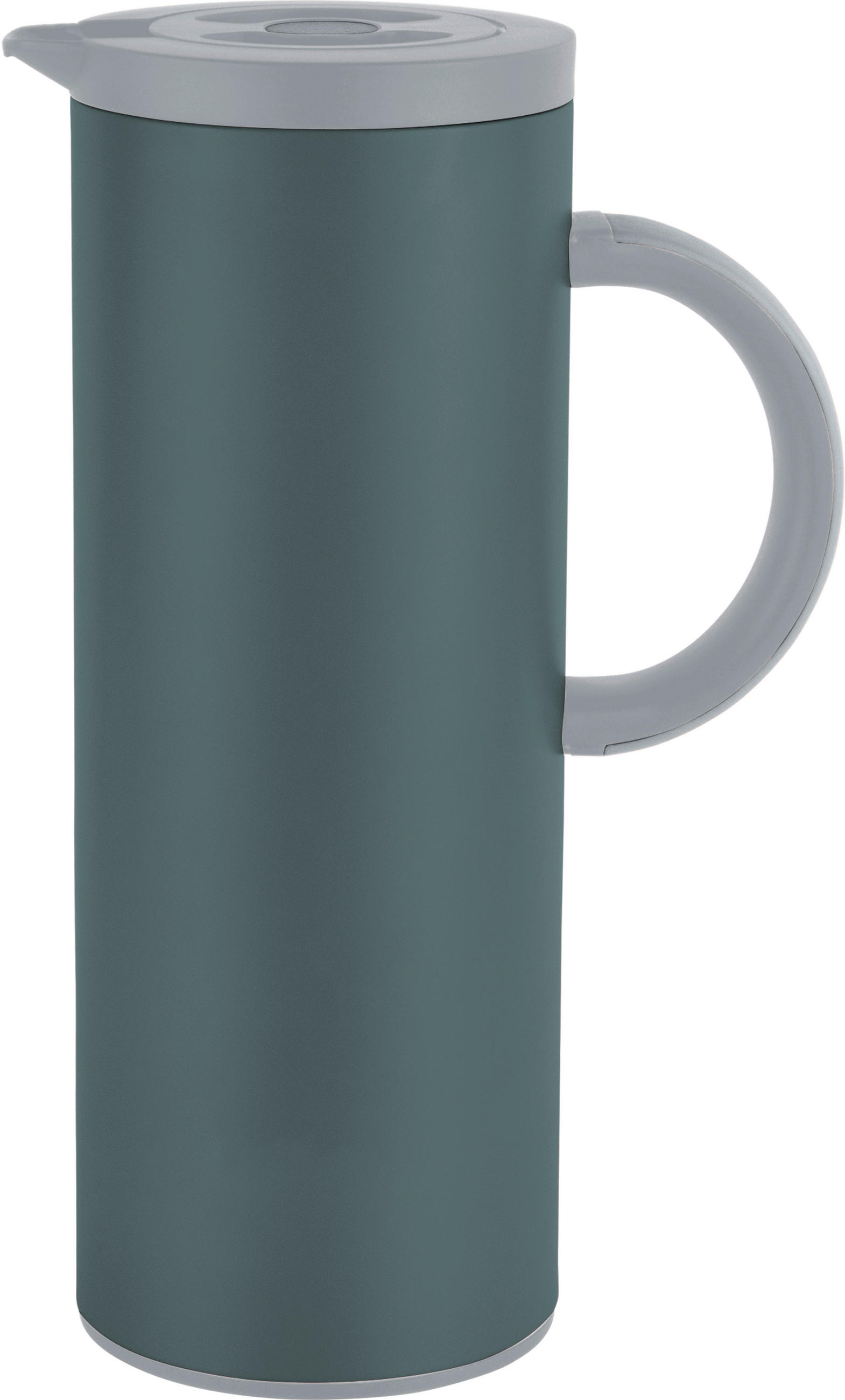 ISOLIERKANNE 1 l  - Dunkelgrau/Hellgrau, Trend, Glas/Kunststoff (1l) - Homeware Profession.