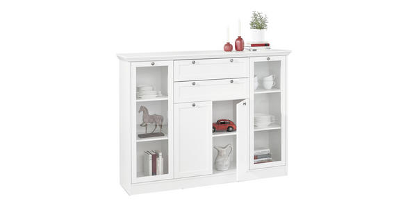 HIGHBOARD in 160/120/40 cm - Schwarz/Weiß, LIFESTYLE, Holzwerkstoff/Metall (160/120/40cm) - Carryhome