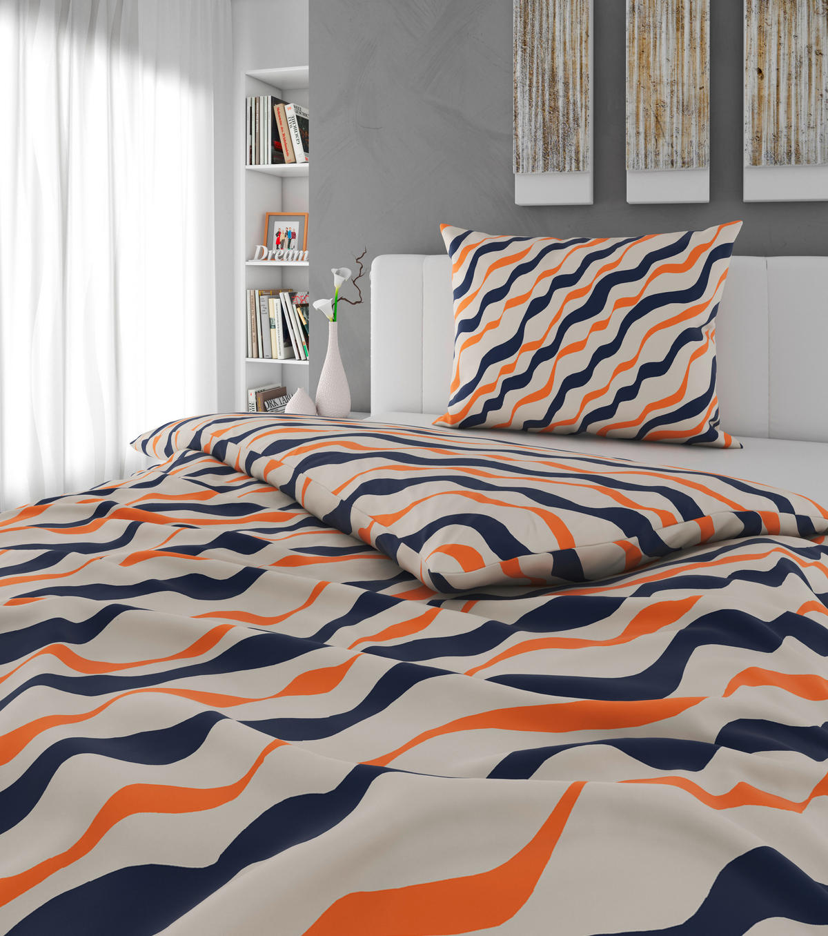 BETTWÄSCHE Renforcé 140/200 cm  - Grau, KONVENTIONELL, Textil (140/200cm) - Esposa