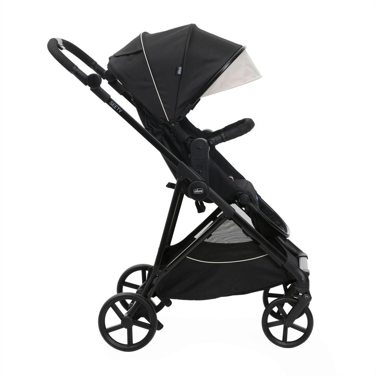 BUGGY SEETY  - Schwarz, Basics, Textil/Metall (55/73/99-110cm) - Chicco