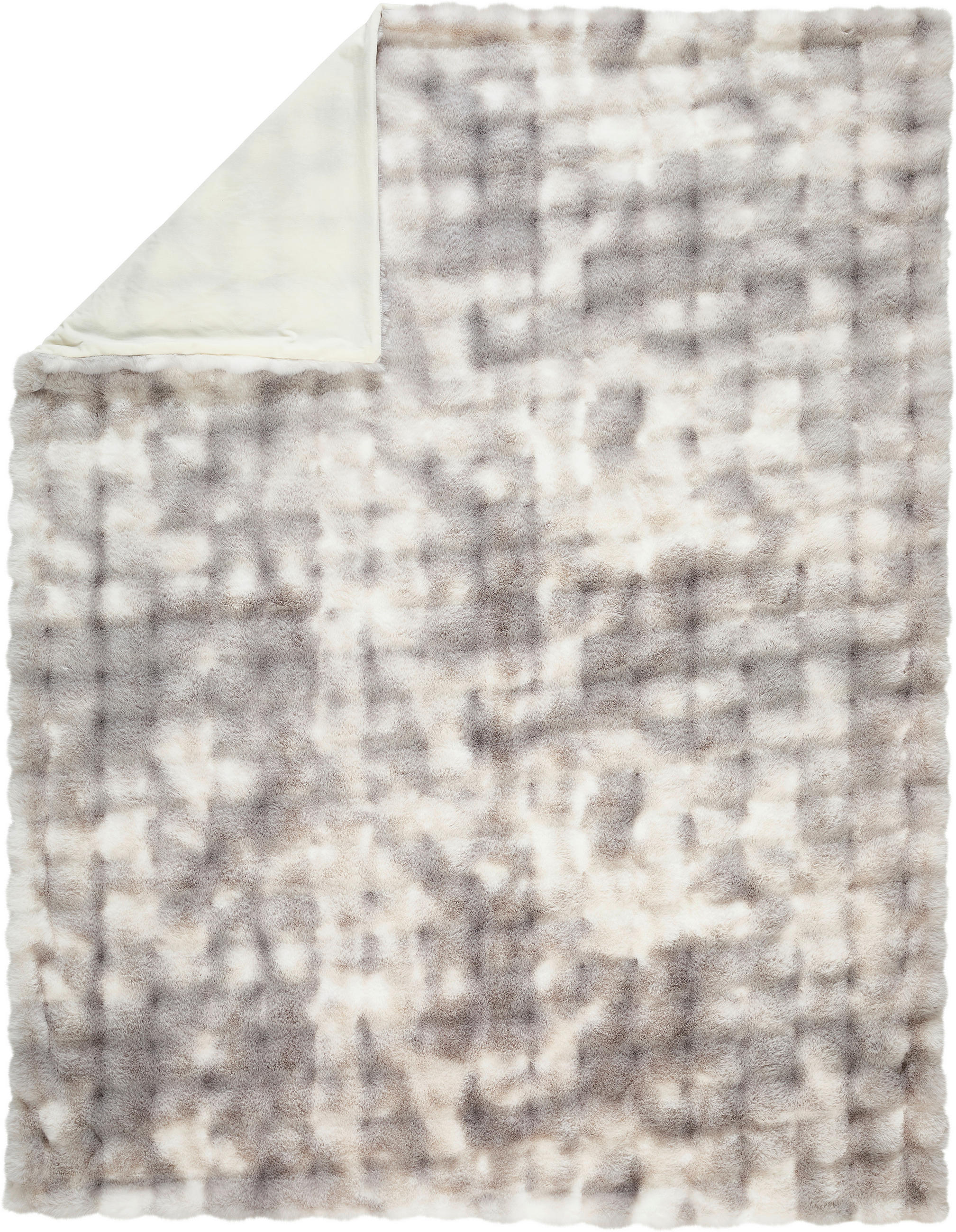 FELLDECKE 150/200 cm  - Silberfarben, Textil (150/200cm) - Novel