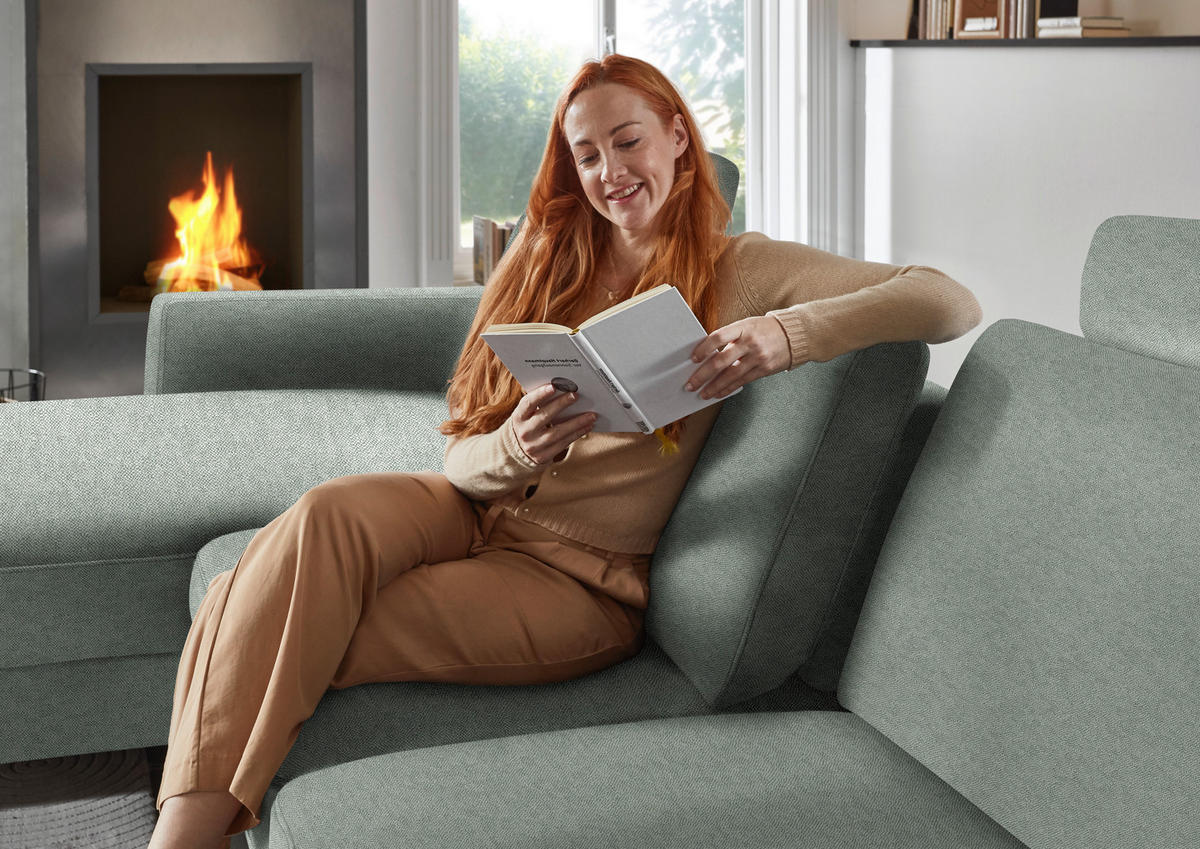 ECKSOFA  in Chenille, Flachgewebe Hellgrau  175/316 cm  - Hellgrau/Schwarz, Design, Textil/Metall (175/316cm) - Dieter Knoll