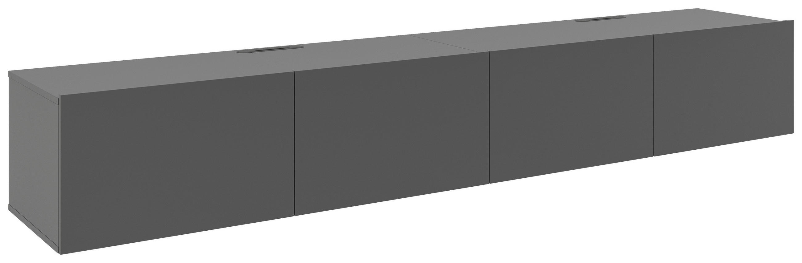 LOWBOARD Newniq  in 240/36,7/42 cm  - Anthrazit, Design, Holzwerkstoff (240/36,7/42cm) - Hom`in
