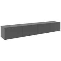 LOWBOARD Newniq  in 240/36,7/42 cm  - Anthrazit, Design, Holzwerkstoff (240/36,7/42cm) - Hom`in