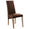 STUHL Lederlook Sonoma Eiche, Braun  - Braun/Sonoma Eiche, KONVENTIONELL, Holz/Textil (47/102/57cm) - Carryhome
