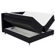 BOXSPRINGBETT 180/200 cm  in Schwarz  - Schwarz, KONVENTIONELL, Textil/Metall (180/200cm) - Carryhome