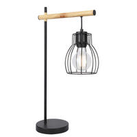 BORDSLAMPA 15/29/55 cm   - svart, Natur, metall (15/29/55cm)