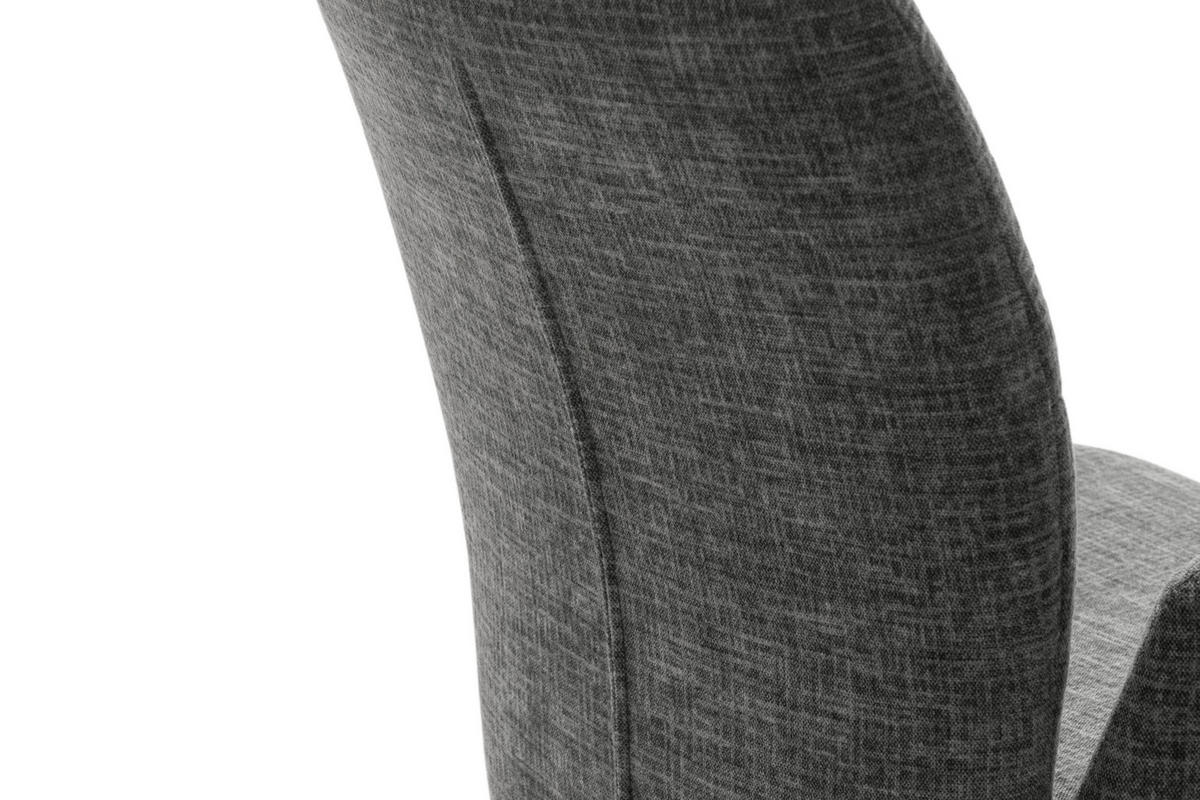 ARMLEHNSTUHL  in Flachgewebe  - Anthrazit/Schwarz, Design, Textil/Metall (60/87/61cm) - Novel