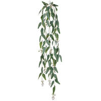 KUNSTPFLANZE Eukalyptus 115 cm  - Grau/Grün, Basics, Kunststoff (115cm)