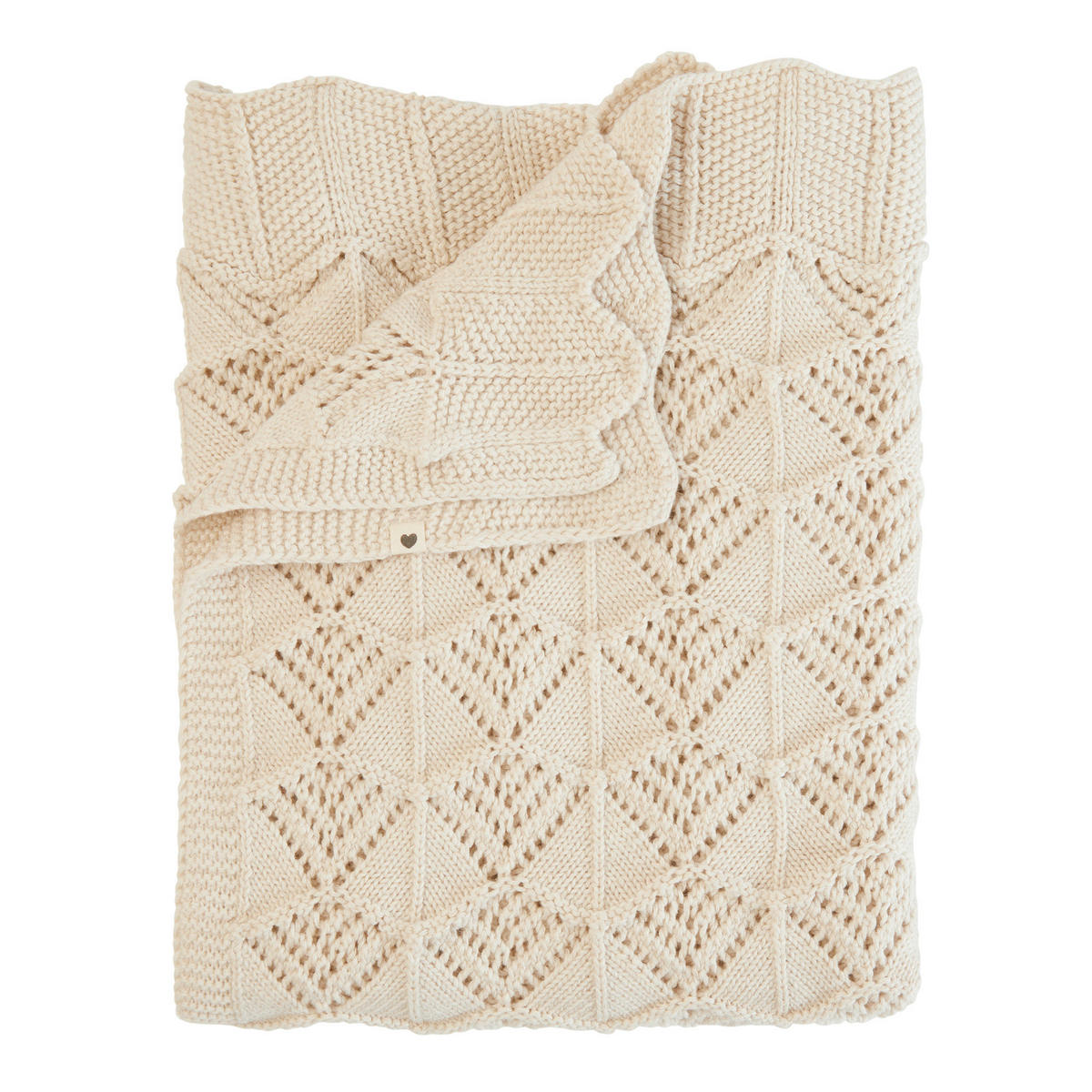 SCHMUSEDECKE 24/24 cm  - Creme, Design, Textil (24/24cm)