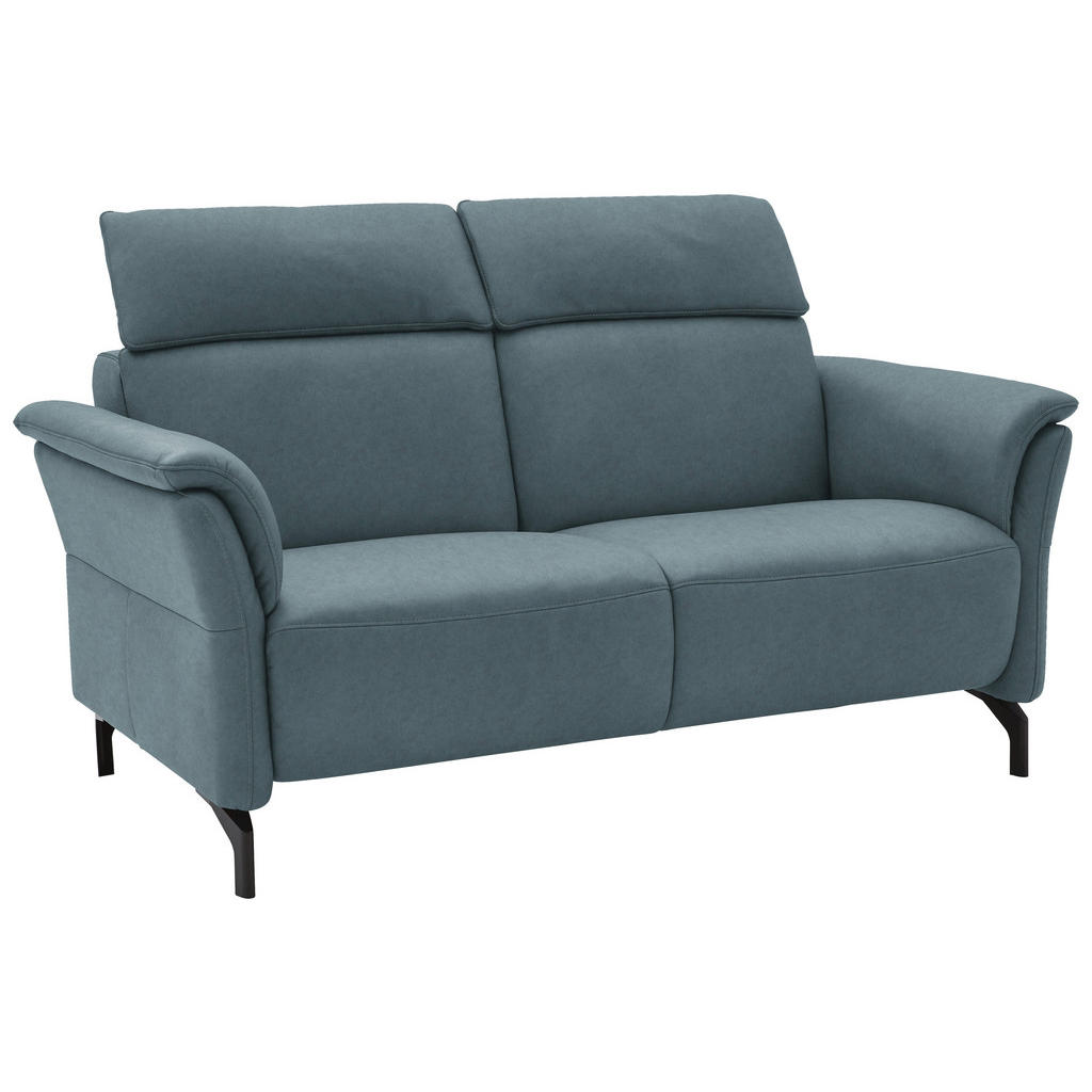 Thumbnail - Dieter Knoll 2-Sitzer-Sofa, Graublau, Leder, Echtleder, Nappaleder, Longlife-Leder, 178x103x92 cm, erweiterbar, Typenaus...