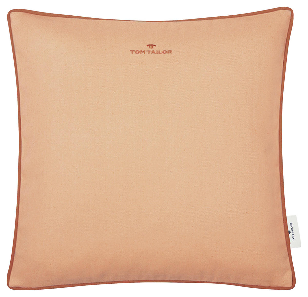 KISSENHÜLLE Dove Signature 40/40 cm  - Koralle/Orange, KONVENTIONELL, Textil (40/40cm) - Tom Tailor