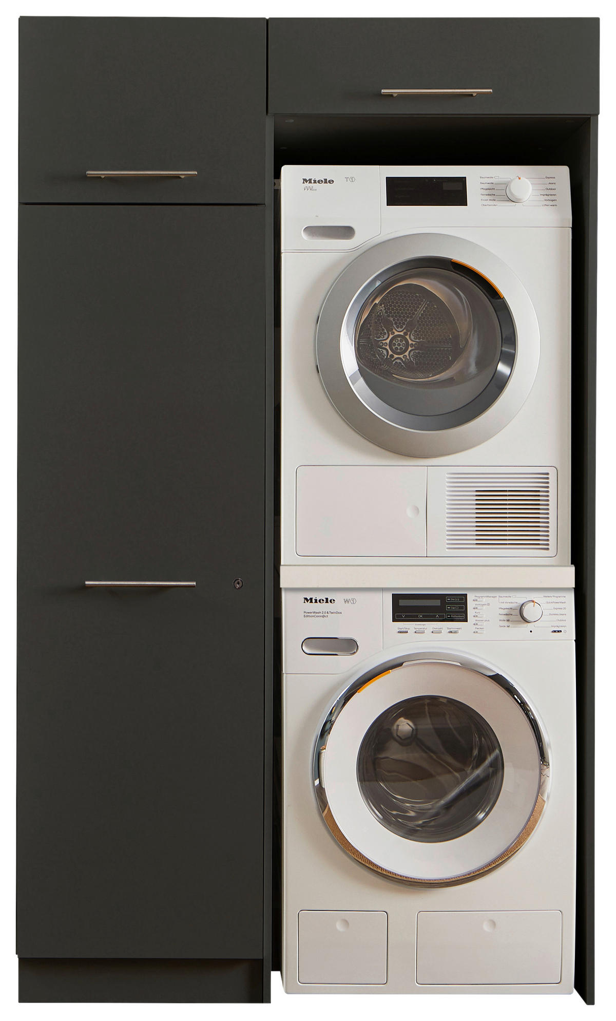 HAUSWIRTSCHAFTSRAUM 117,5/200/67,5 cm  in Anthrazit  - Anthrazit, Design, Holzwerkstoff (117,5/200/67,5cm)