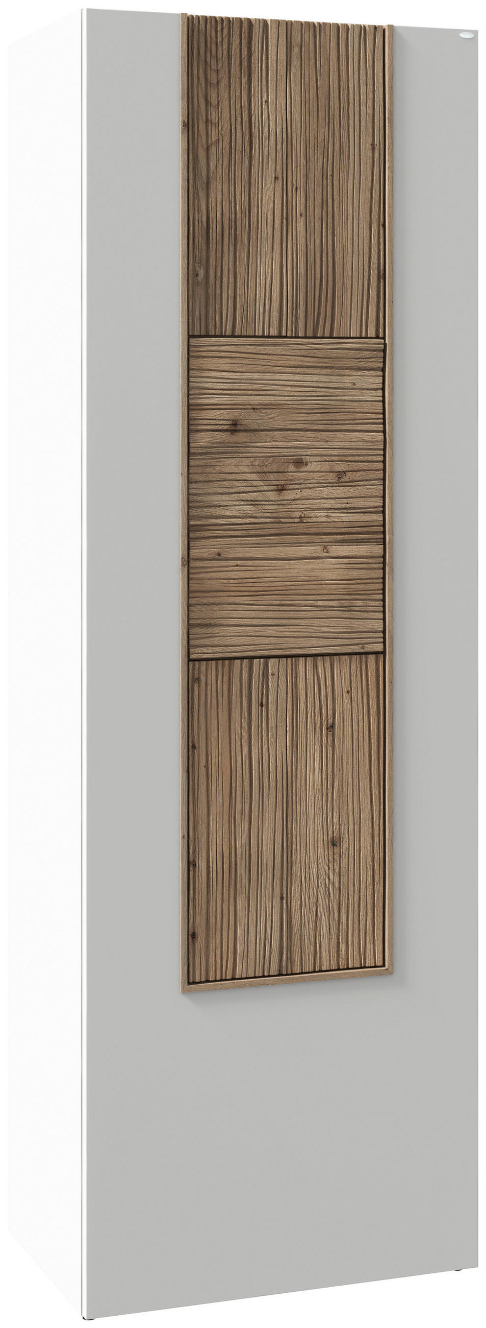 GARDEROBENSCHRANK  in 63,8/194/42,9 cm  - Weiss/Eichefarben, Design, Holz/Holzwerkstoff (63,8/194/42,9cm) - Voglauer