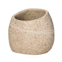 ZAHNPUTZBECHER Kunststoff  - Beige, Basics, Kunststoff (7,8/6,7/7,8cm) - Sadena