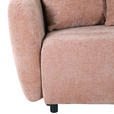 SCHLAFSOFA Flachgewebe Altrosa  - Schwarz/Altrosa, KONVENTIONELL, Kunststoff/Textil (250/74/108cm) - Carryhome