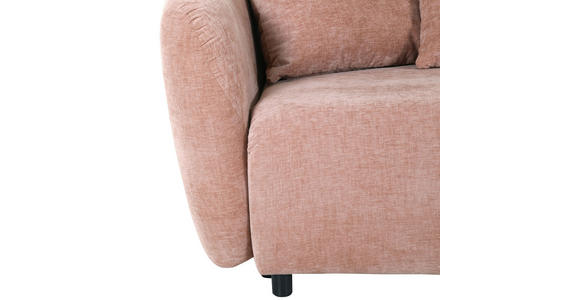 SCHLAFSOFA Flachgewebe Altrosa  - Schwarz/Altrosa, KONVENTIONELL, Kunststoff/Textil (250/74/108cm) - Carryhome