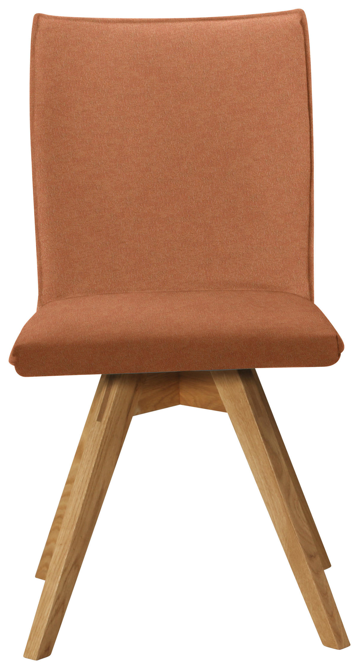 STUHL  in Lederlook, Mikrofaser  - Eichefarben/Cognac, Konventionell, Holz/Textil (60/91/61cm) - Moderano