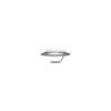 LED-WANDLEUCHTE FLAT 29/11,8 cm   - Silberfarben/Grau, Design, Metall (29/11,8cm) - Grossmann